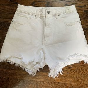 Abercrombie White Jean Shorts NWT